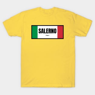 Salerno City in Italian Flag Colors T-Shirt